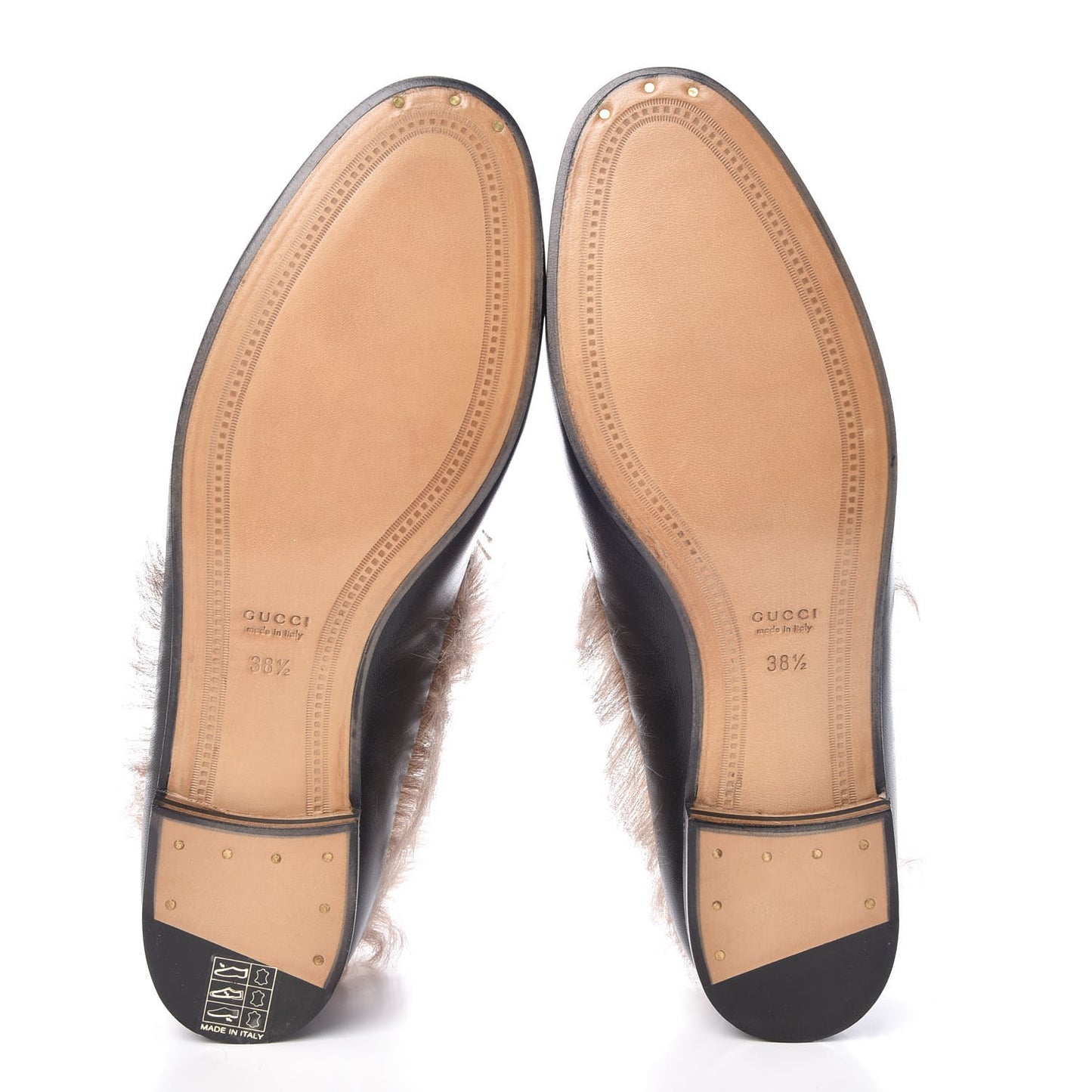 Malaga Kid Fur Womens Jordaan Loafers 38.5 Black Natural
