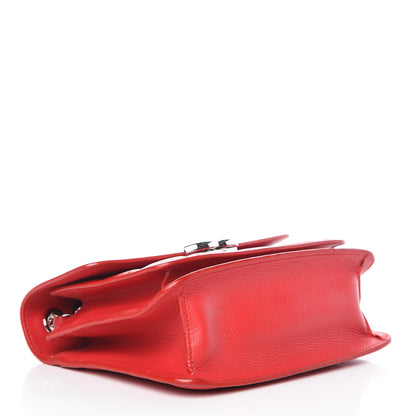 Chanel Grained Calfskin Quilted Small CC Box Flap Red 4 of 15