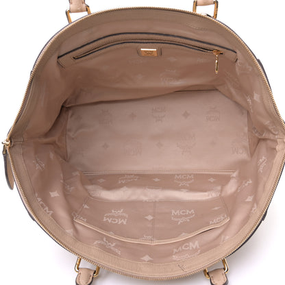 MCM Calfskin Tote Beige 4 of 12