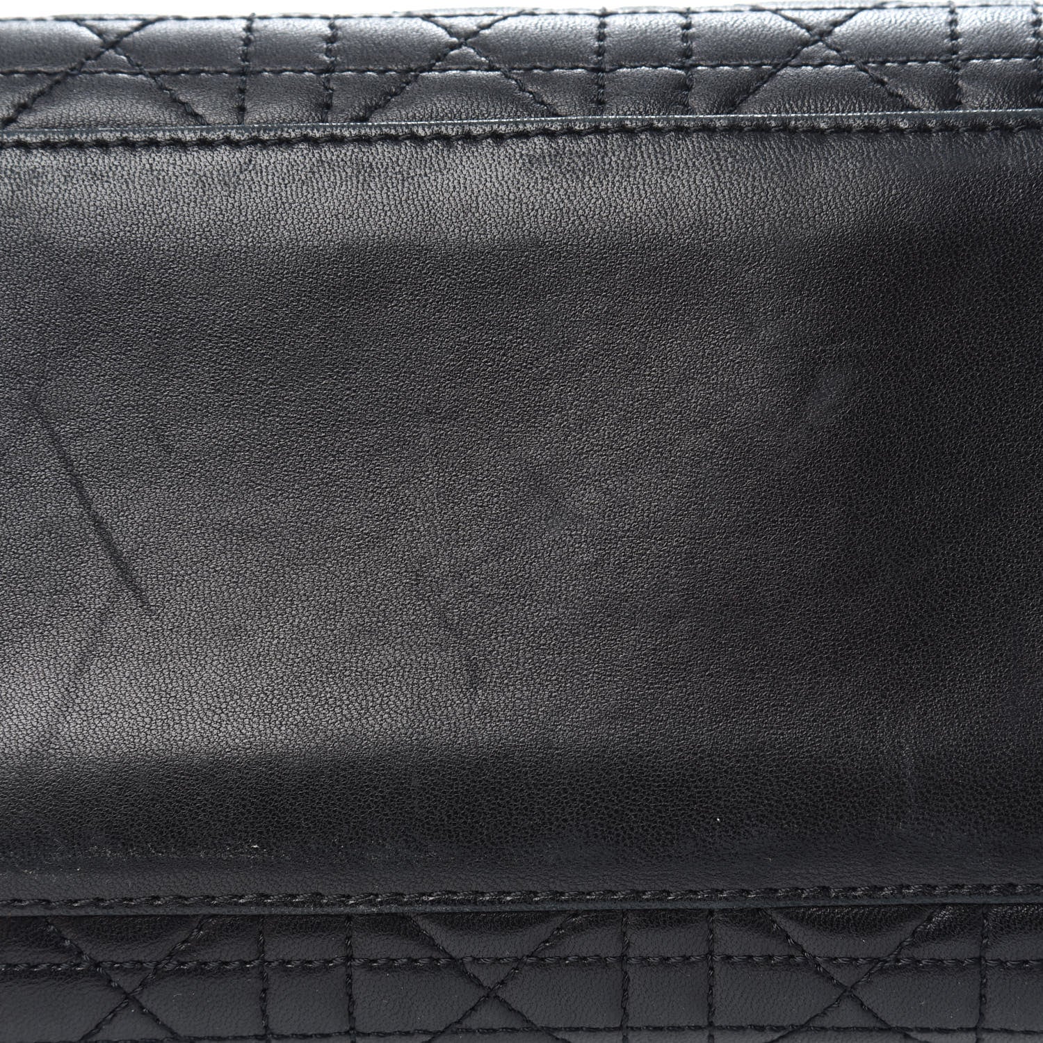 Christian Dior Lambskin Cannage Medium Lady Dior Black 10 of 13