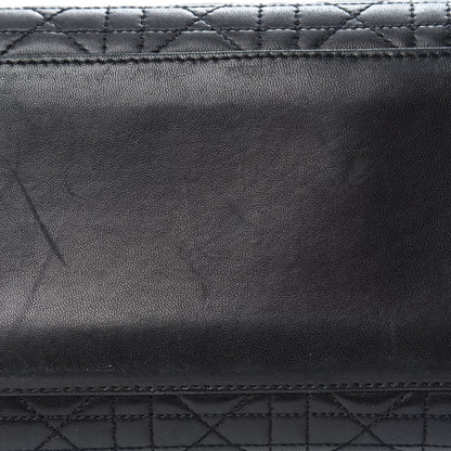 Christian Dior Lambskin Cannage Medium Lady Dior Black 10 of 13