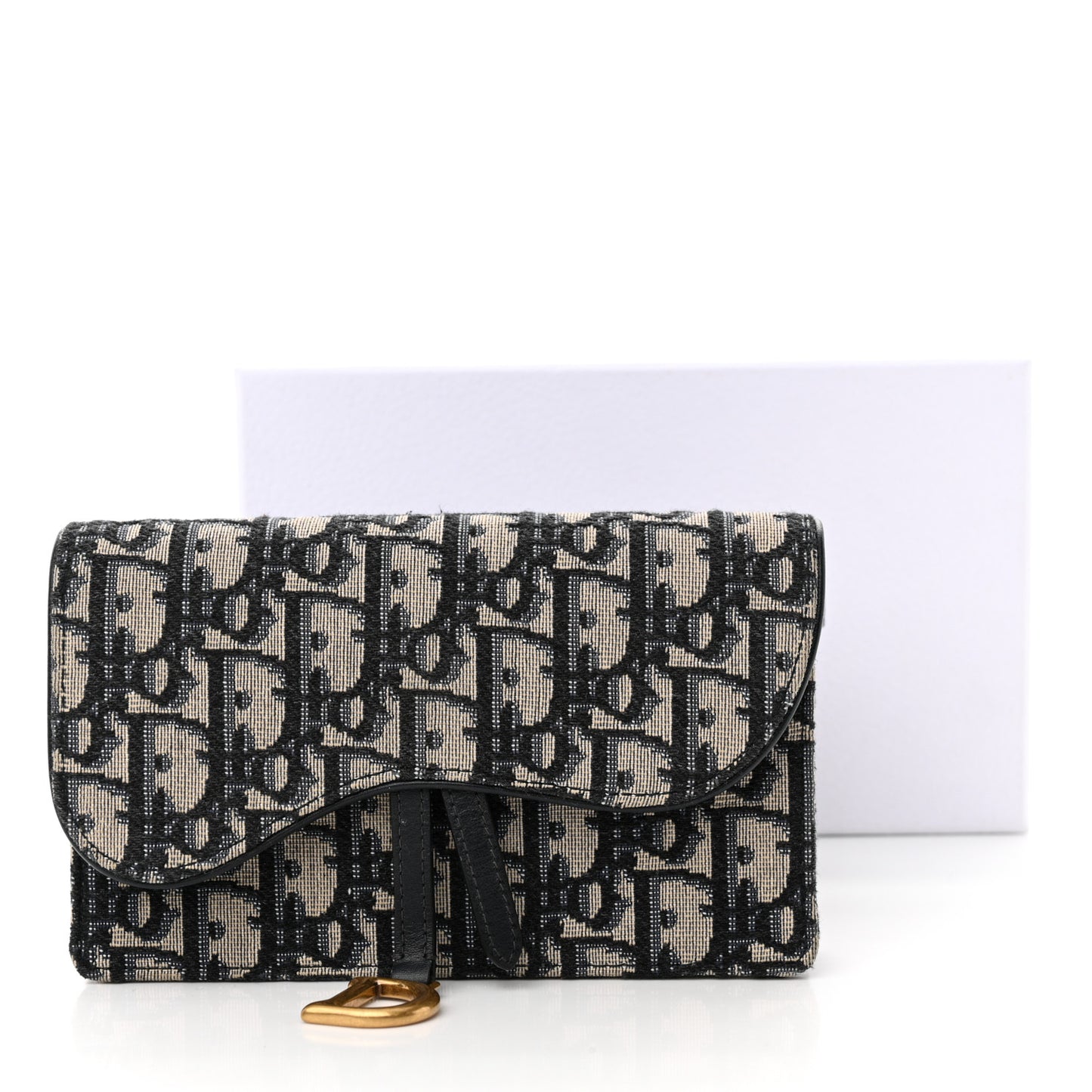 Oblique Saddle Belt Bag Blue