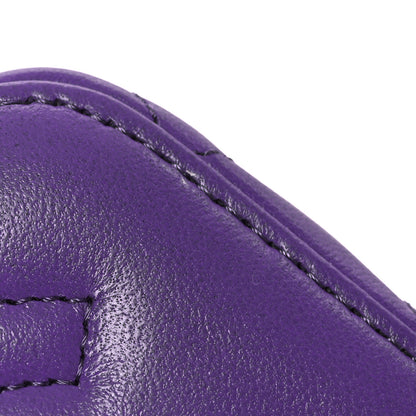Chanel Lambskin Quilted Top Handle Mini Vanity Case With Chain Purple 11 of 14