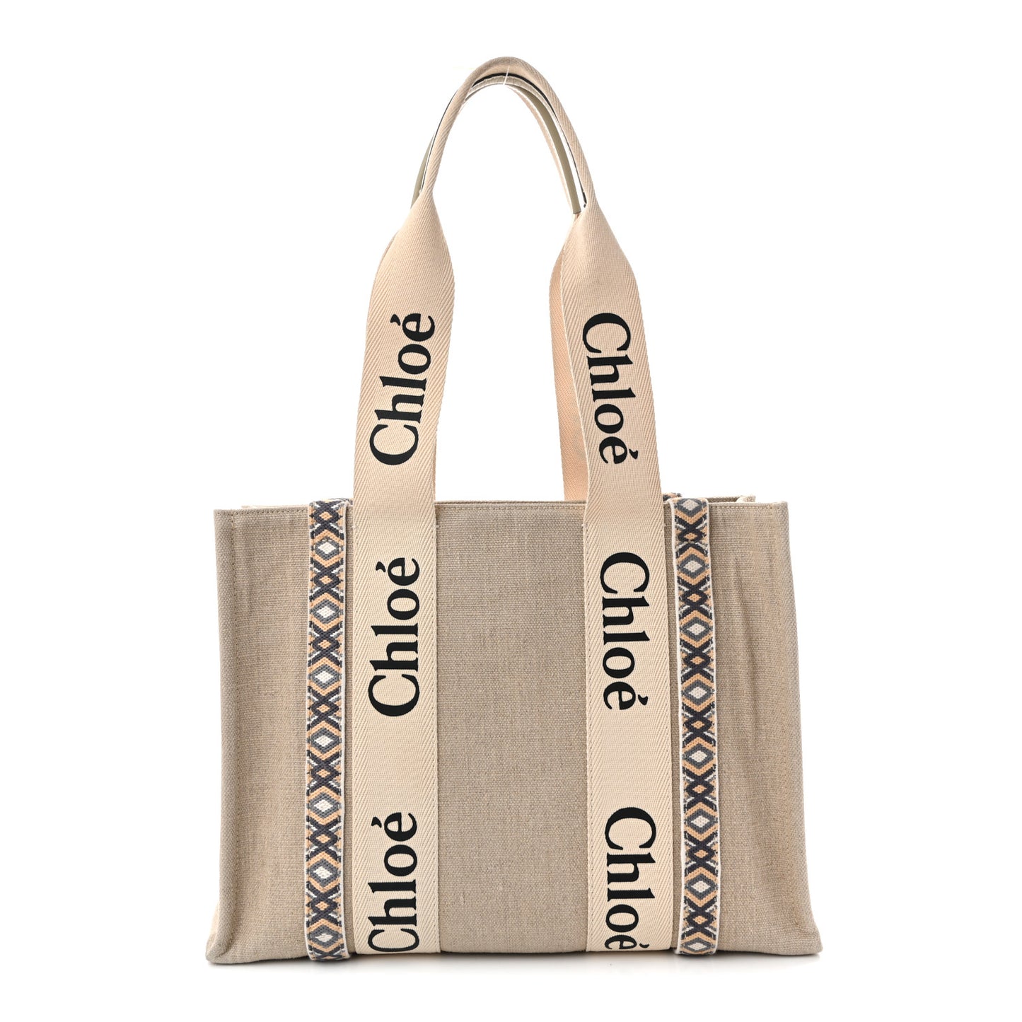 Cotton Medium Woody Ribbon Tote Slate Green