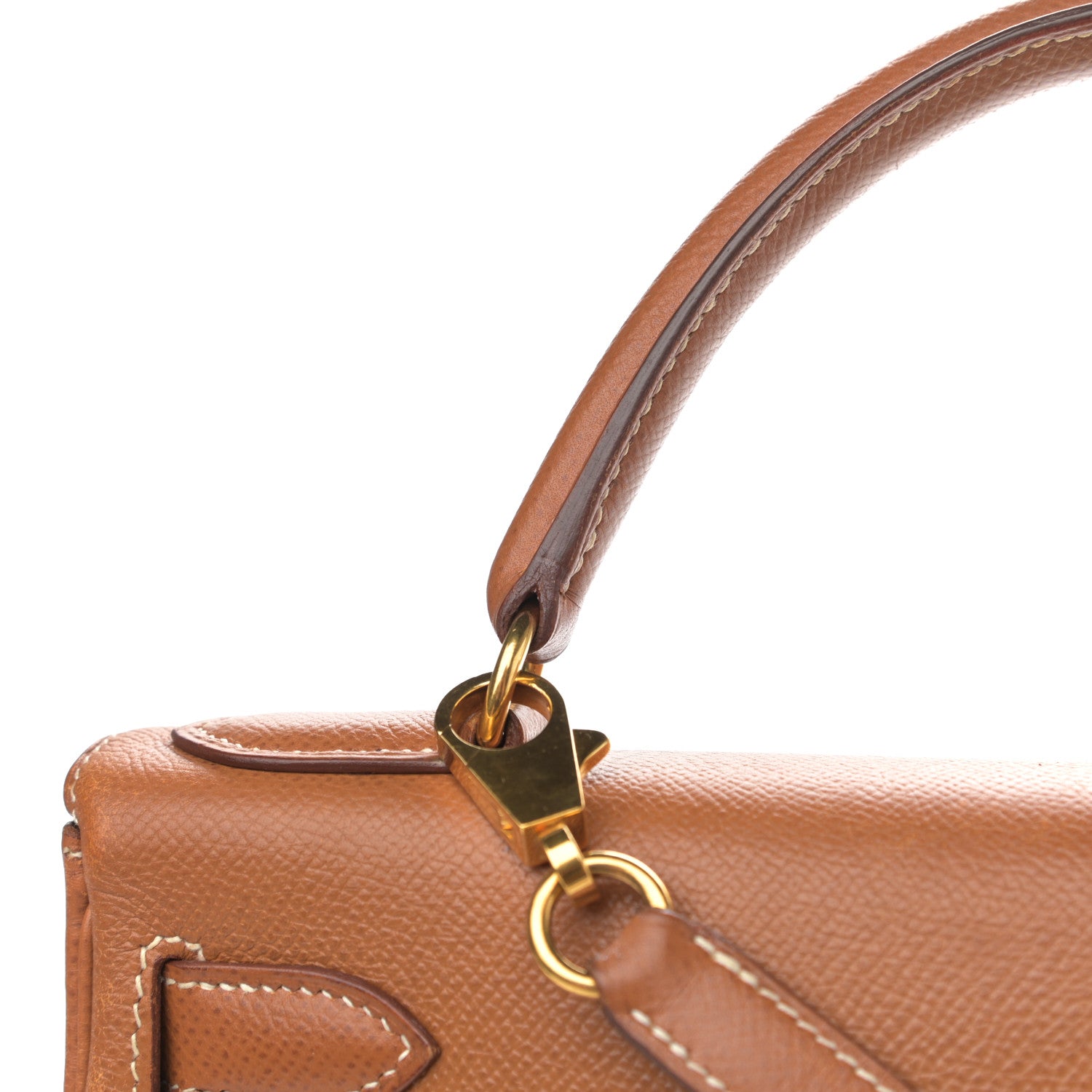Hermes Courchevel Kelly Retourne 28 Gold 17 of 22