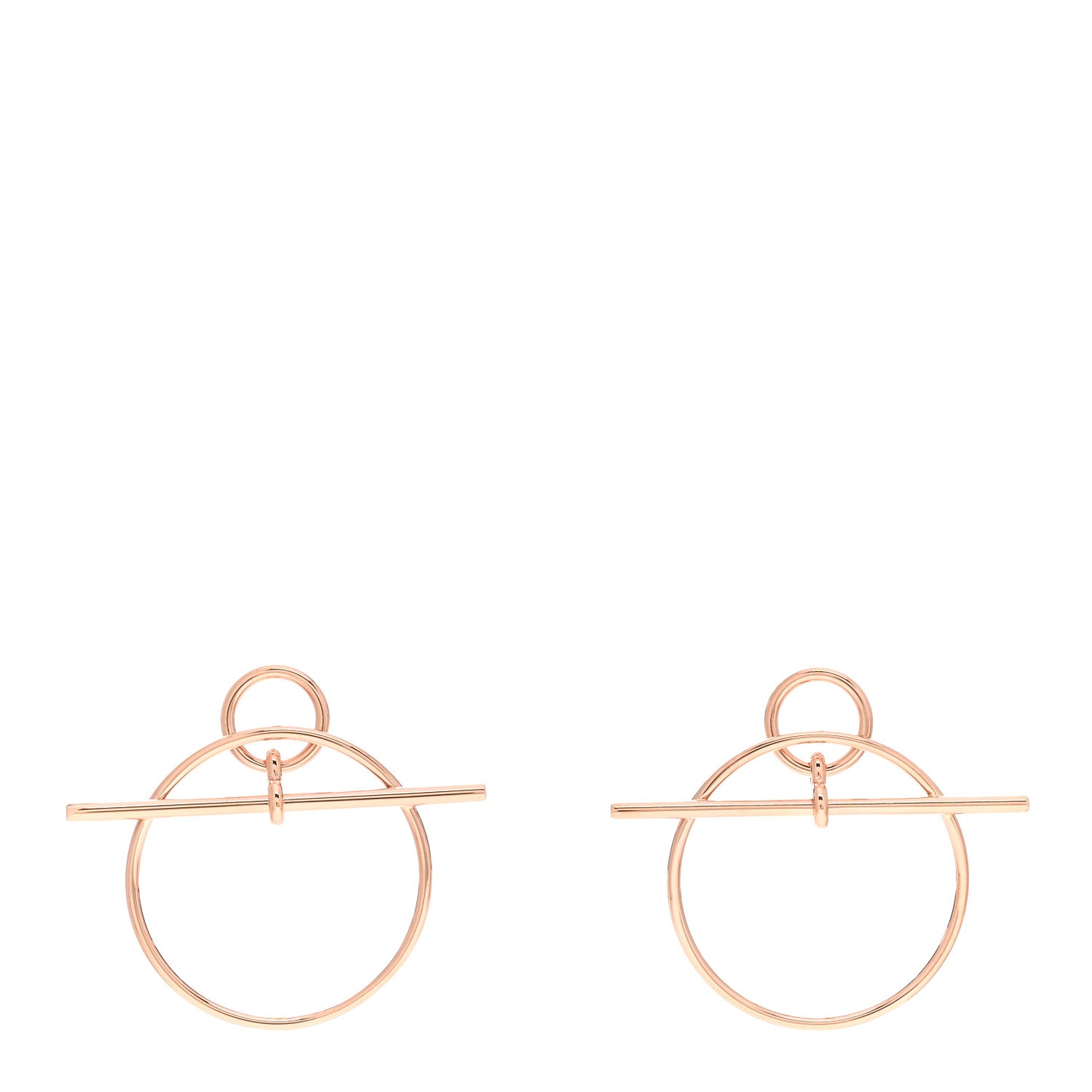 18K Rose Gold PM Loop Earrings