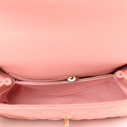 Chanel Caviar Quilted Mini Coco Handle Flap Pink 5 of 10