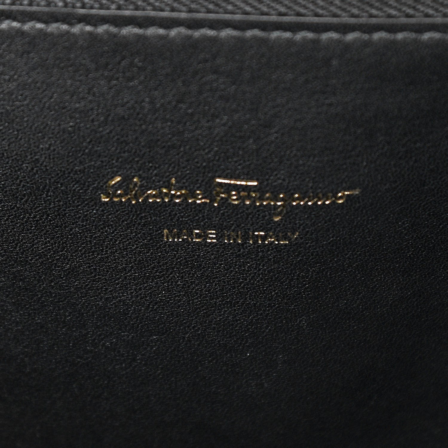 Salvatore Ferragamo Hammered Calfskin Medium Studio Bag Black 6 of 11