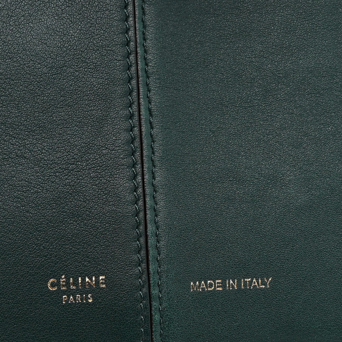 Smooth Calfskin Medium Tri-Fold Bag Bottle Green