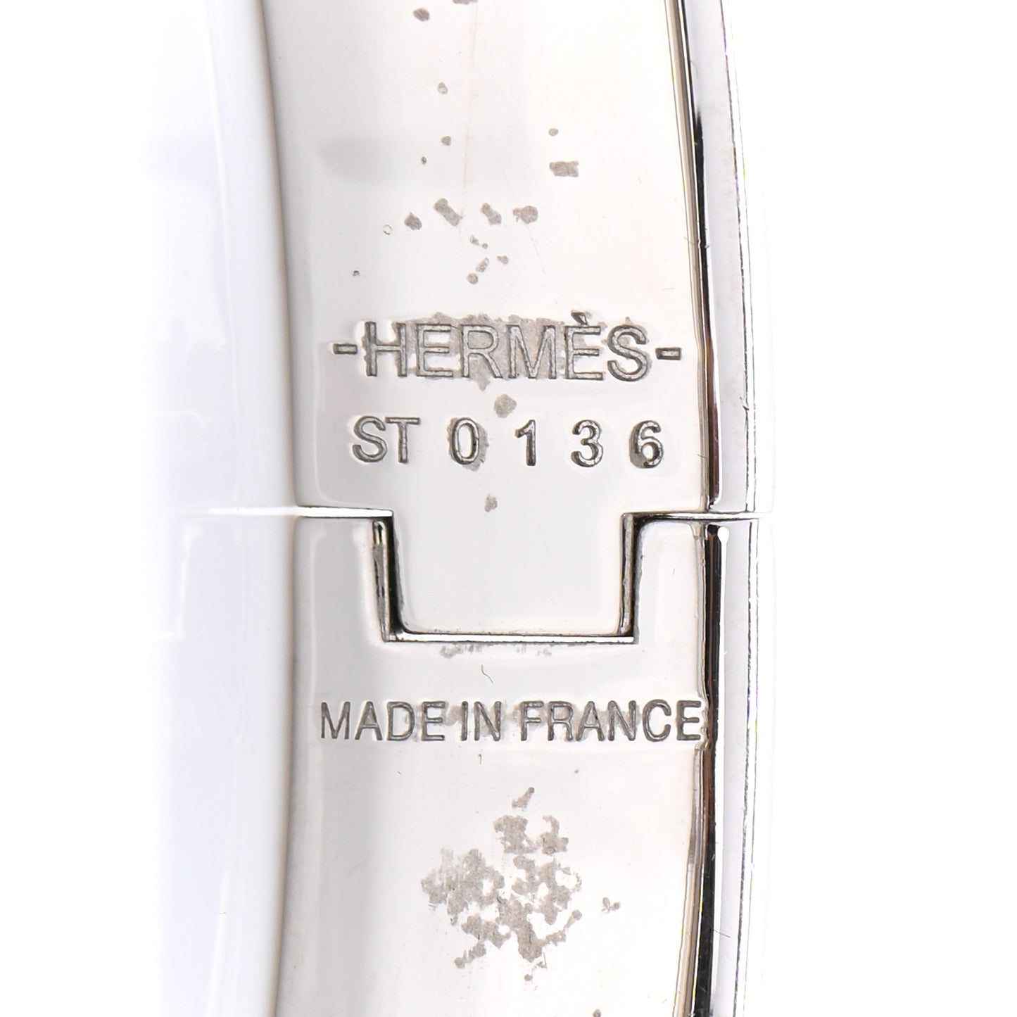 Enamel Narrow Clic Clac H Bracelet PM Marron Glace