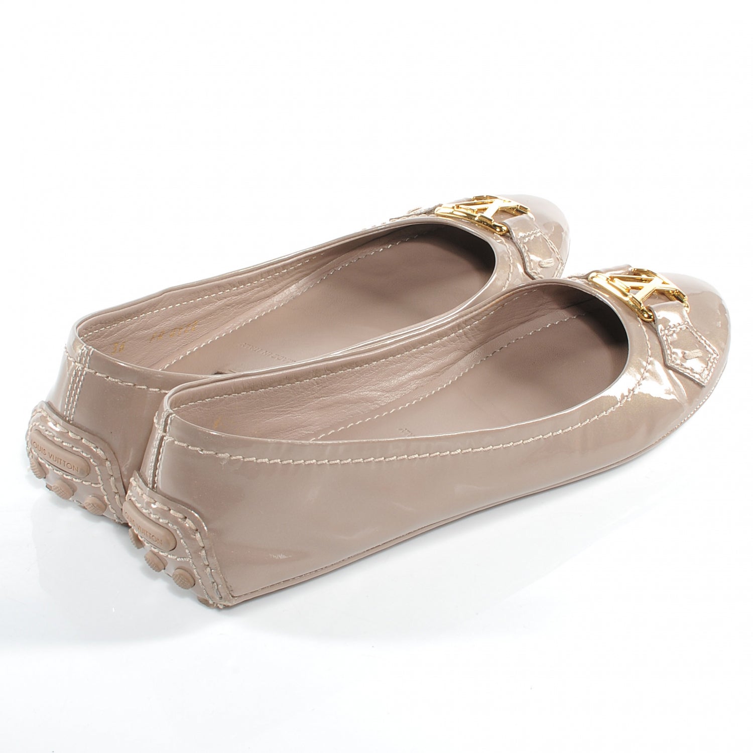 Louis Vuitton Patent Leather Oxford Ballerina Flats 36 5 of 7