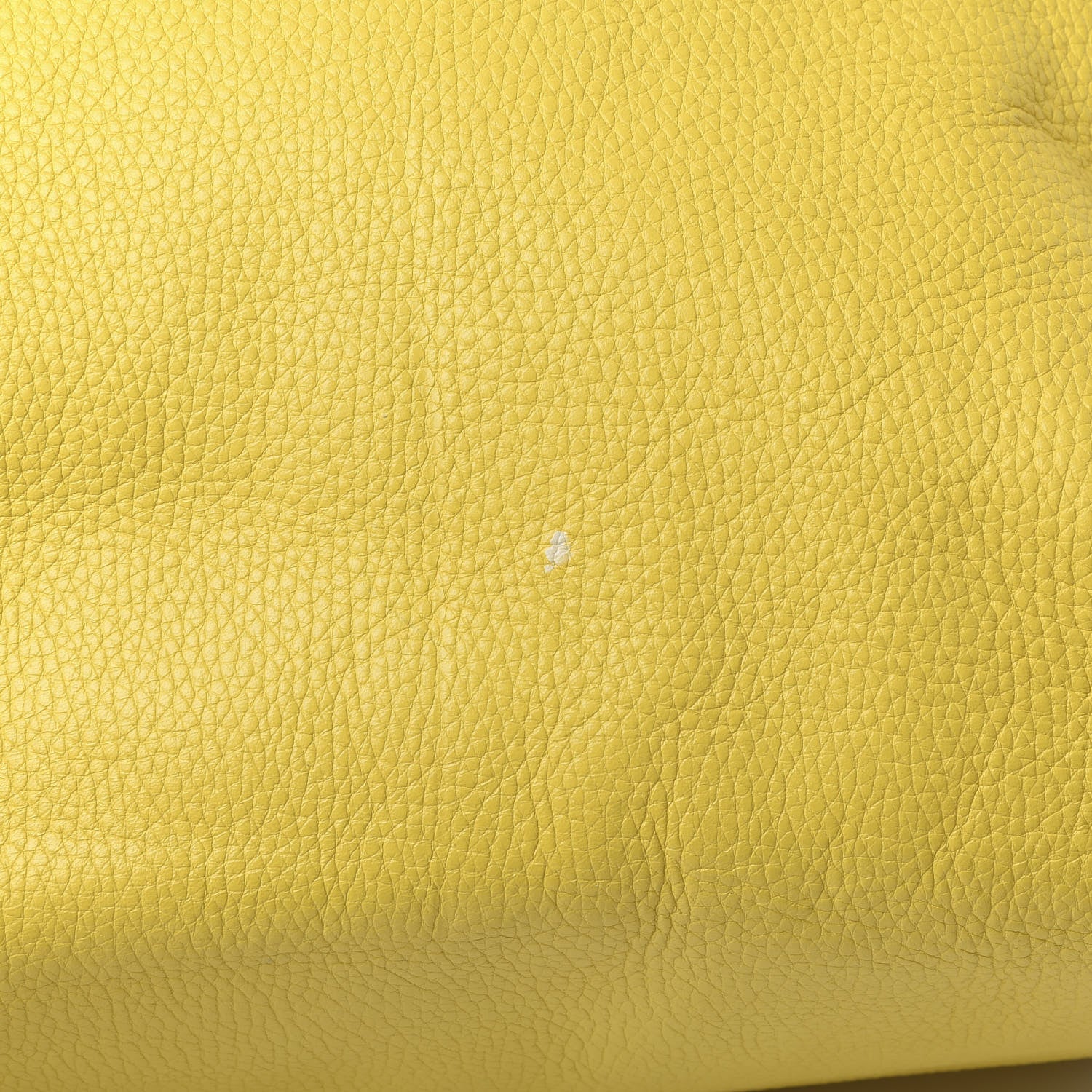 Alexander McQueen Pebbled Calfskin Large Skull Padlock Zip Around Tote Yellow 12 of 16