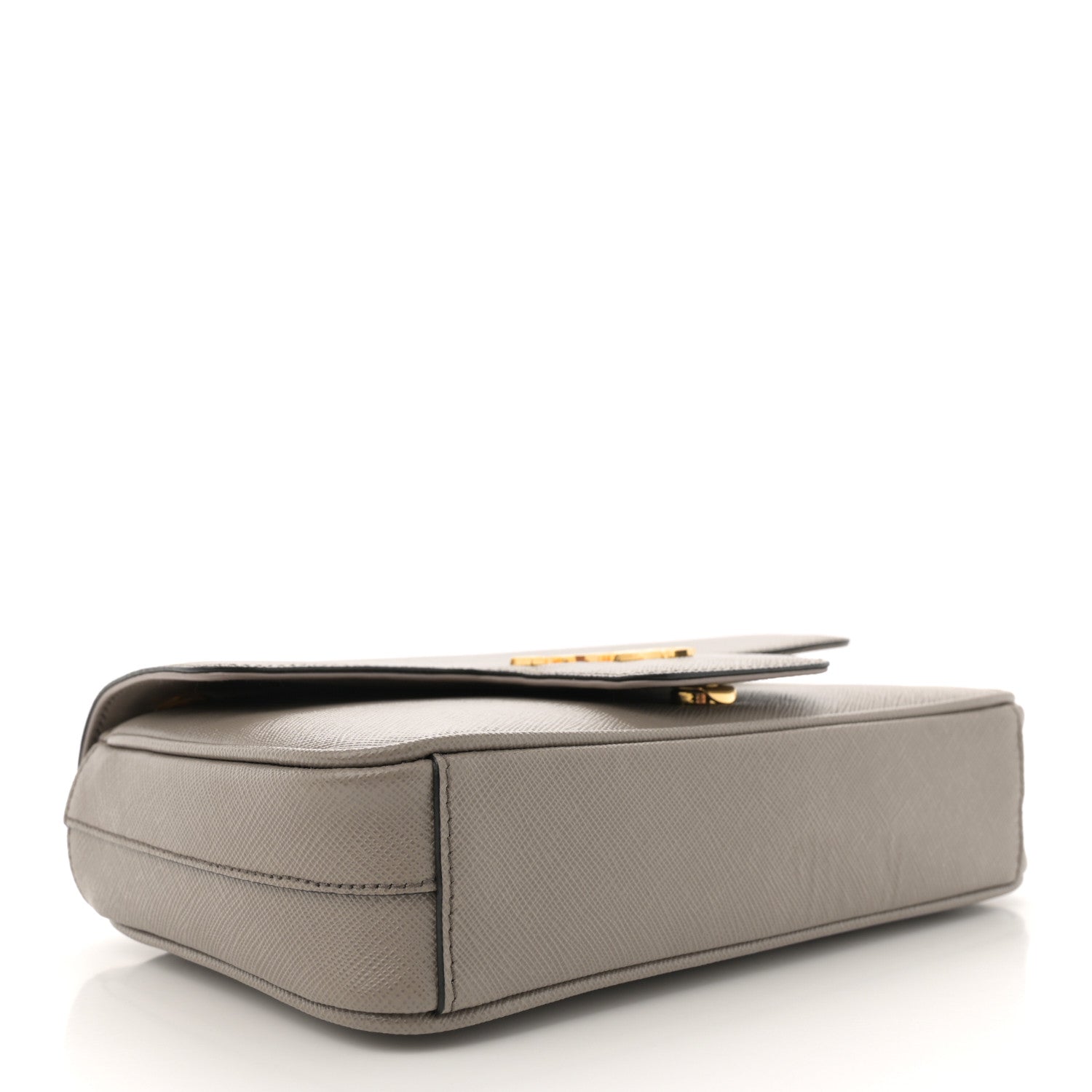 Prada Saffiano Flap Shoulder Bag Argilla 4 of 11