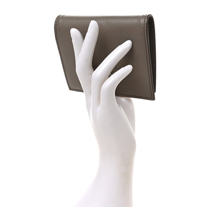 Prada Vitello Daino Metal Compact Snap Bi-Fold Wallet Argilla 2 of 6
