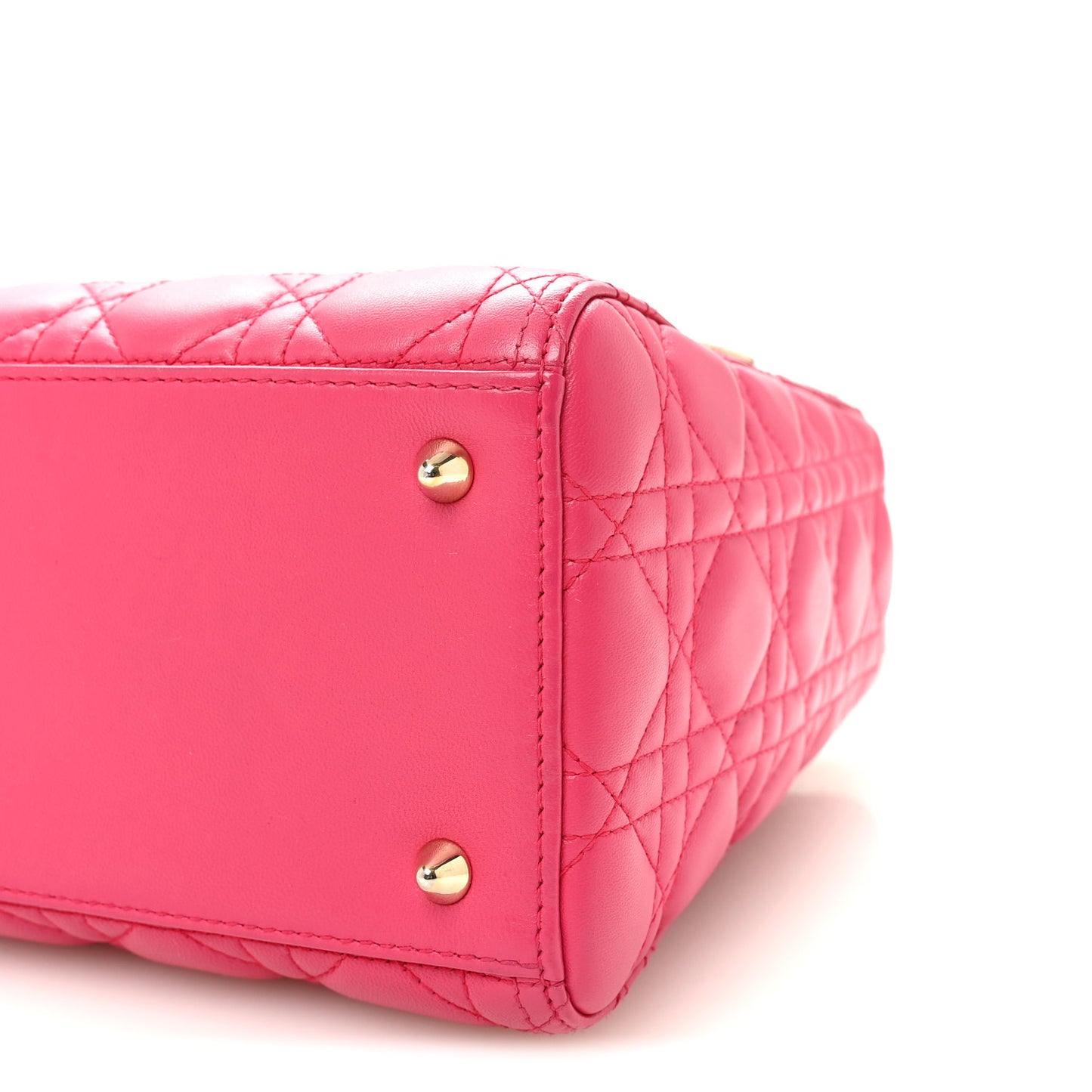 Lambskin Cannage Medium Lady Dior Pink