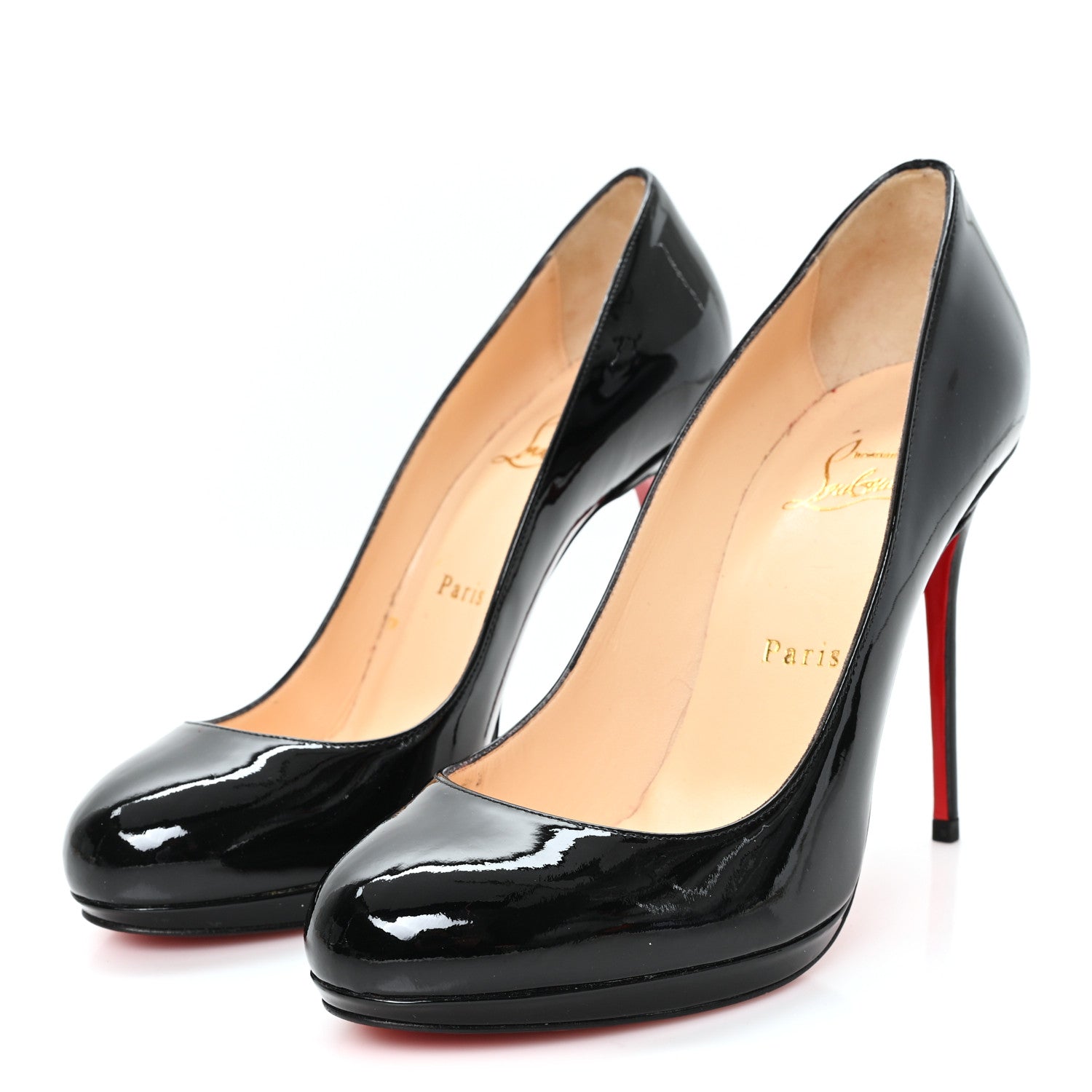 Christian Louboutin Patent New Simple 120 Pumps 38.5 Black 4 of 9