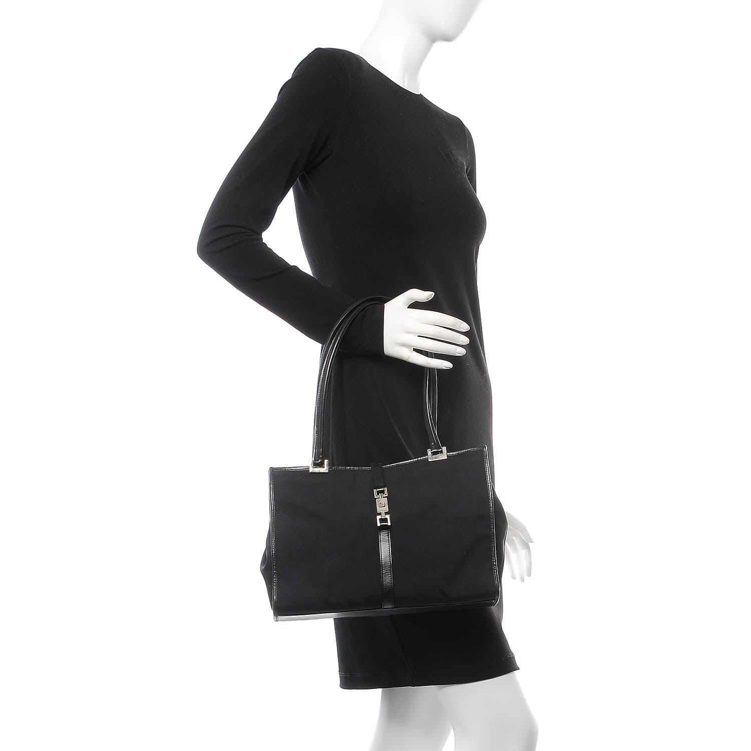 Gucci Small Bardot Shoulder Bag Black 2 of 7