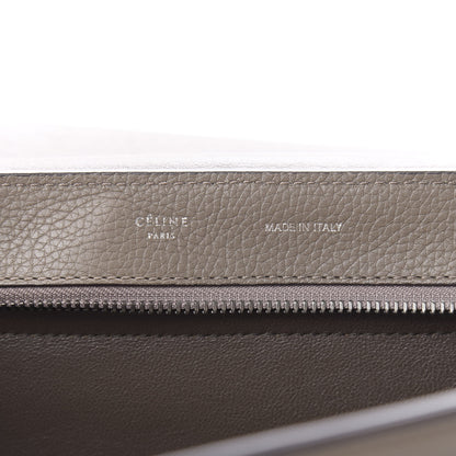 Celine Drummed Calfskin Suede Medium Trapeze Souris 5 of 8