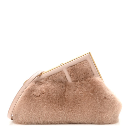 Fendi Mink Shiny Nappa Small Fendi First Rosa Plaster 1 of 11