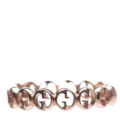 Gucci 18K Rose Gold 1973 Band Ring 61.5 9.75 1 of 4