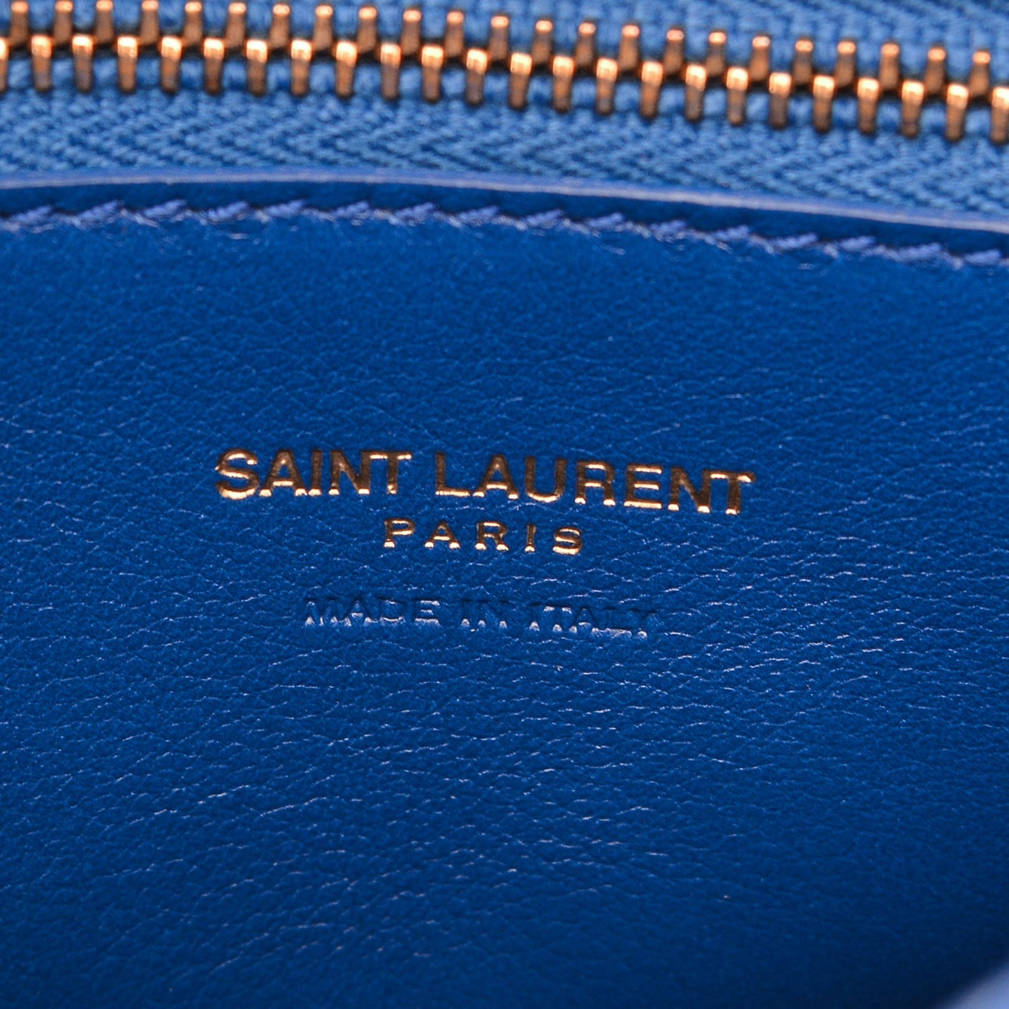Calfskin Small Monogram Cabas Blue Majorelle