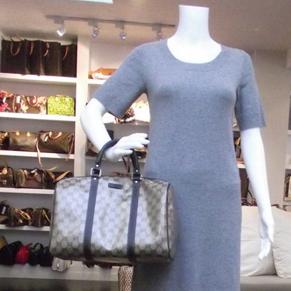 Gucci Crystal Monogram Dollar Calfskin Medium Joy Boston Beige Ebony Testa di Moro 2 of 11