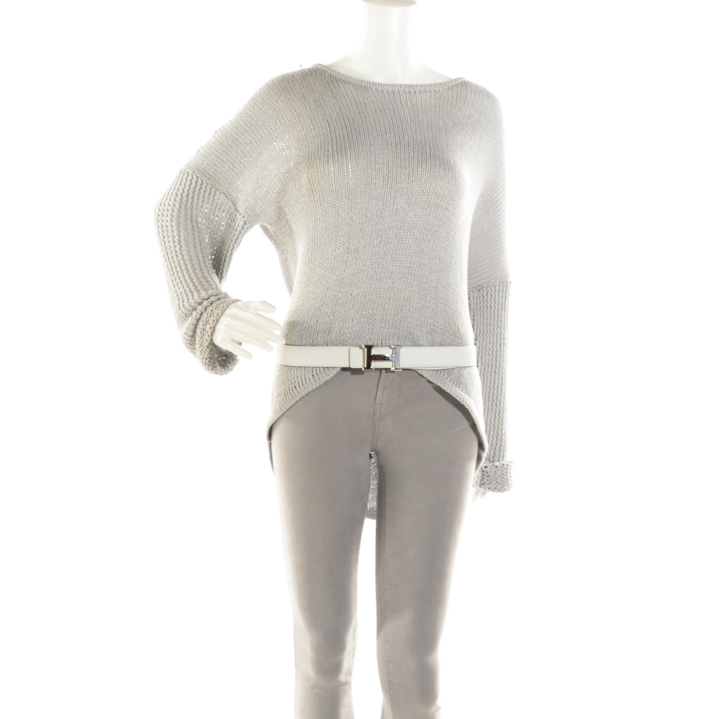 Epsom Chamonix 32mm H Belt 90 White Gold