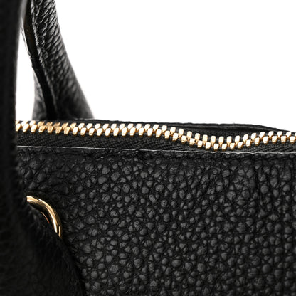 Burberry London Grainy Calfskin Medium Greenwood Bowling Bag Black 13 of 16