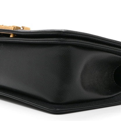 Chanel Caviar Quilted Medium Boy Flap Black 10 of 11