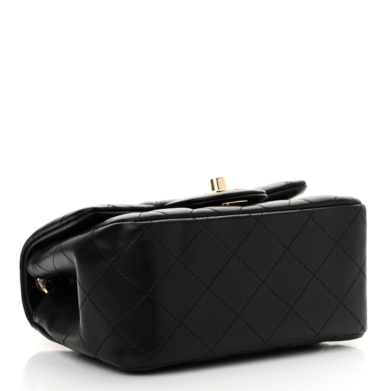 Chanel Lambskin Quilted Mini Square Flap Black 4 of 11