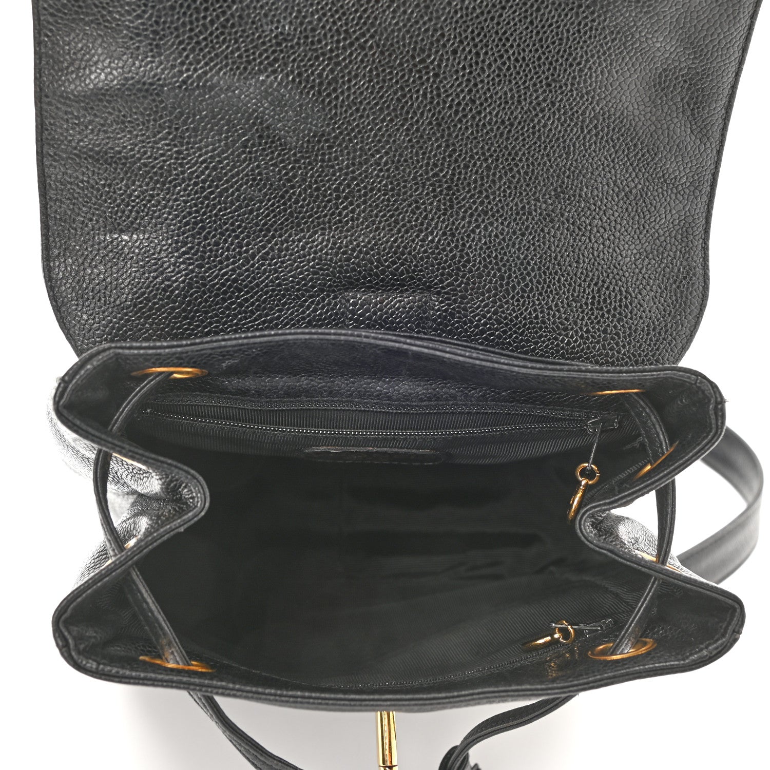 Chanel Caviar CC Backpack Black 5 of 11