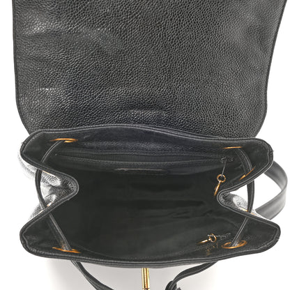 Chanel Caviar CC Backpack Black 5 of 11
