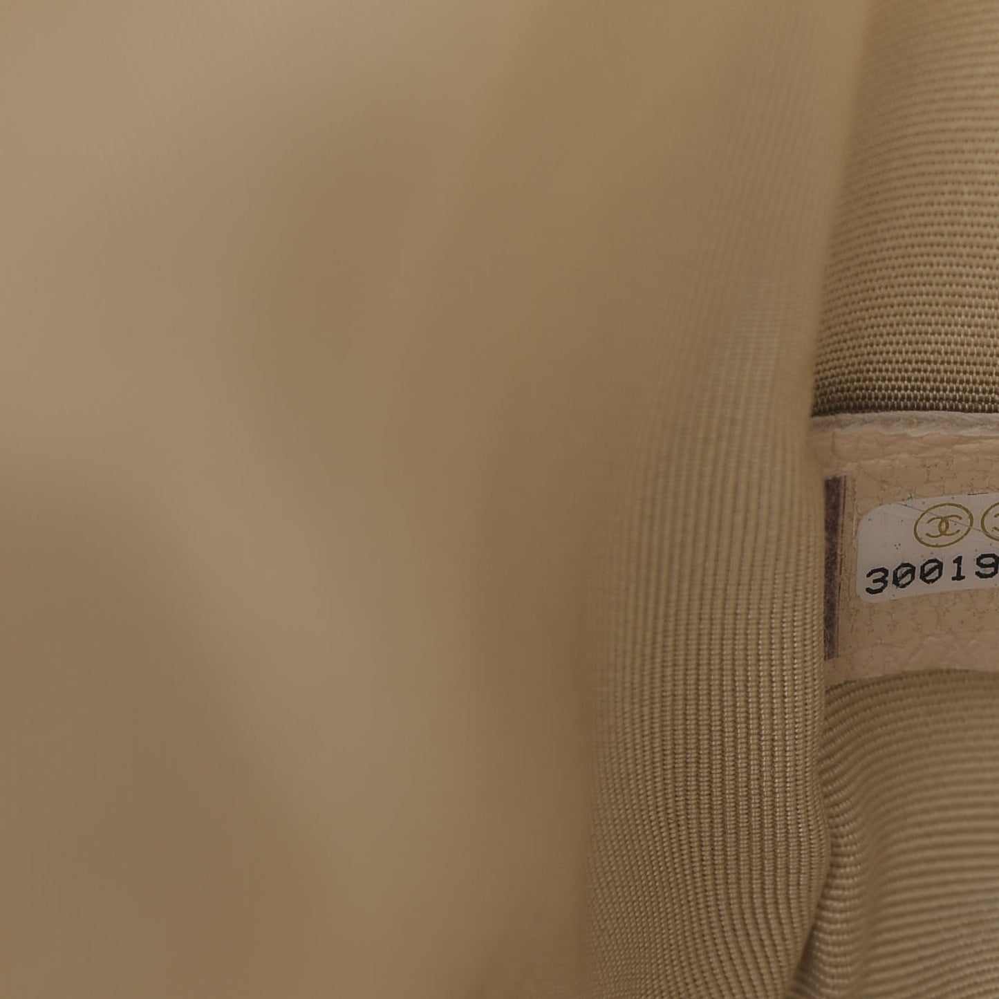 Goatskin Quilted Medium 19 Flap Beige