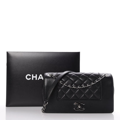 Chanel Sheepskin Quilted Vintage Mademoiselle Flap Black 8 of 8