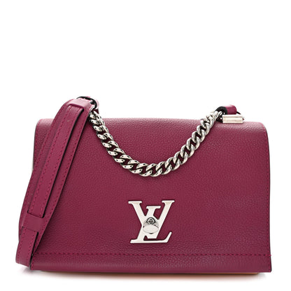 Louis Vuitton Calfskin Lockme II Chain Bag BB Grape Venus Raisin 1 of 13