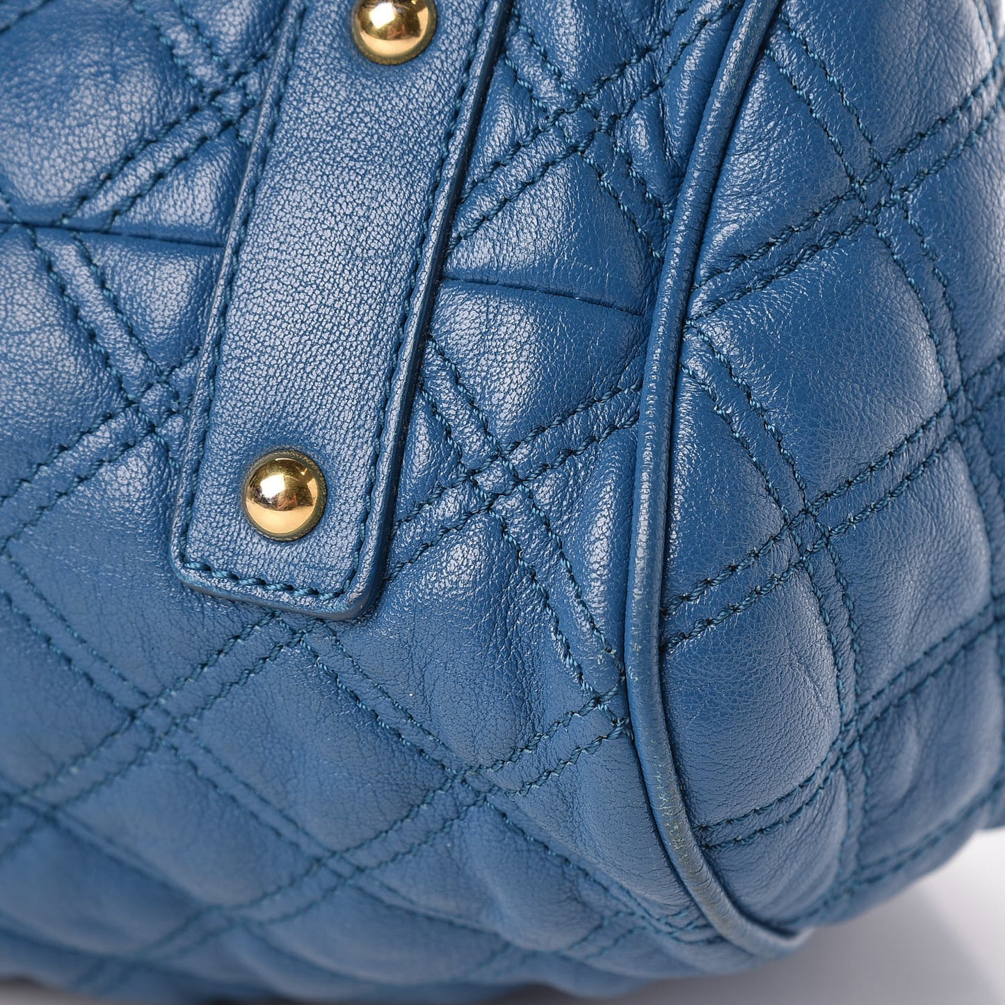 Lambksin Quilted Stam Blue