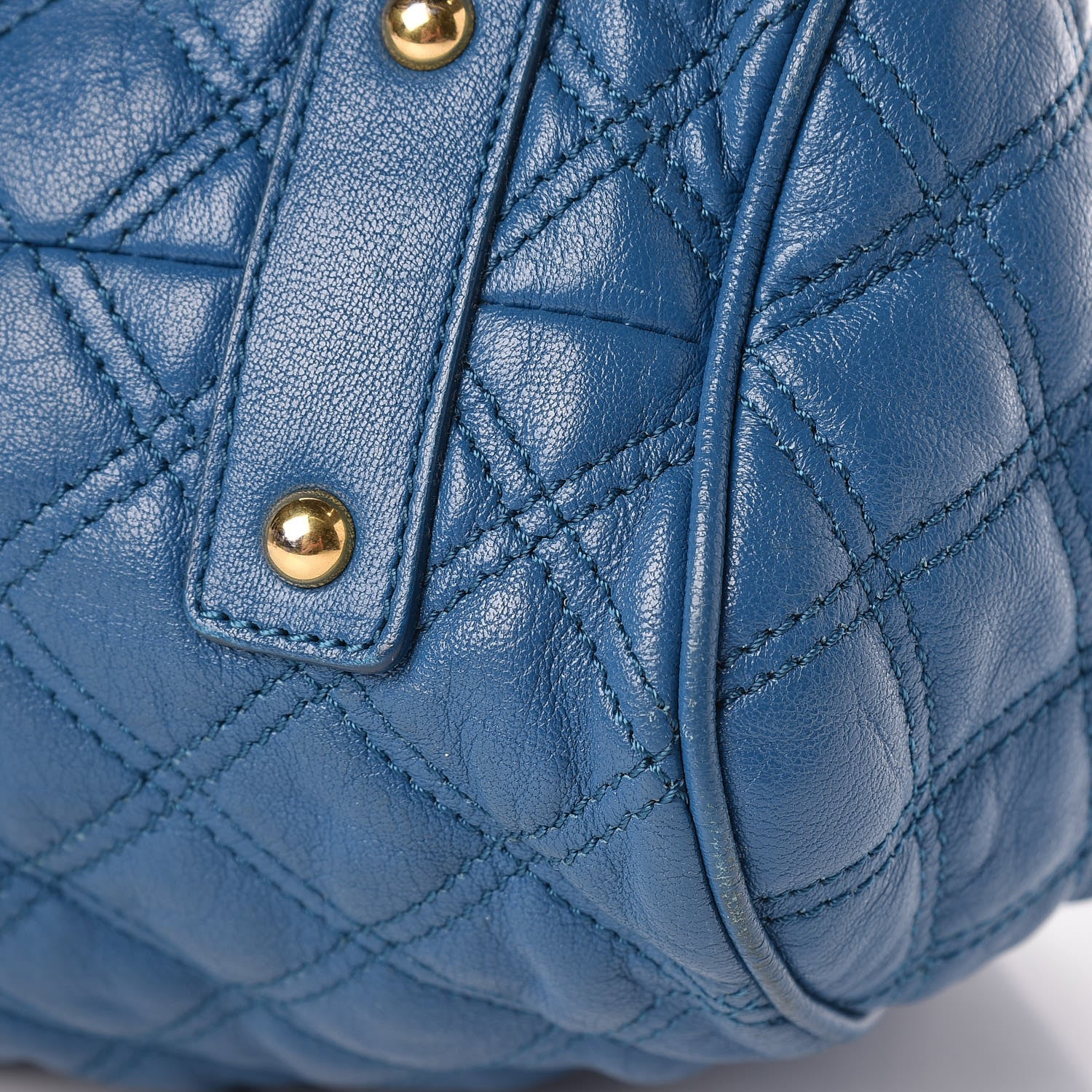 Marc Jacobs Lambksin Quilted Stam Blue 12 of 15