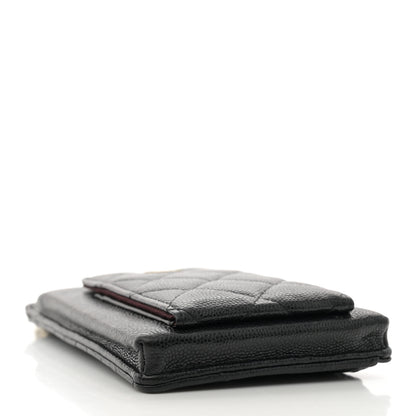 Chanel Caviar Quilted Zip Phone Case Black 4 of 12