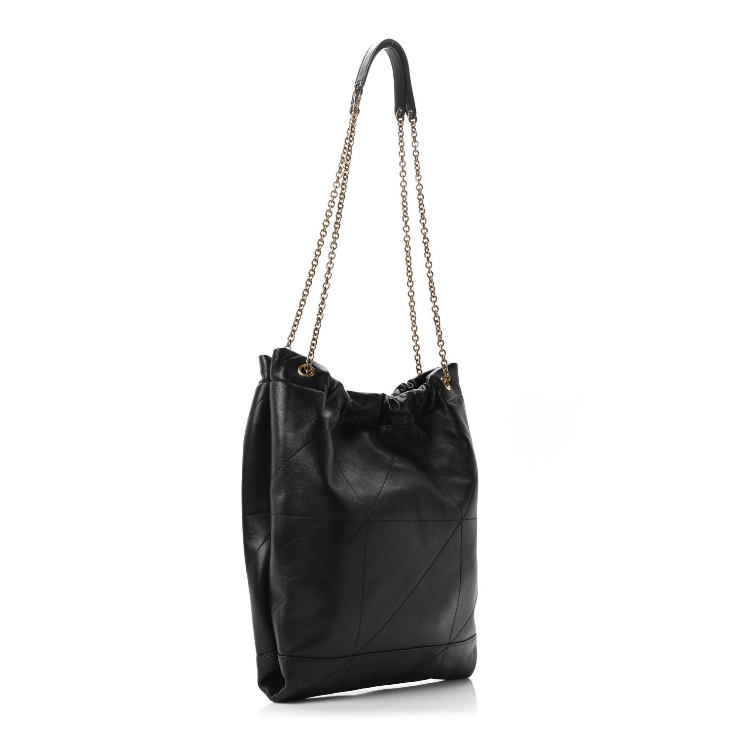 Saint Laurent Lambskin Matelasse Monogram Medium Jamie 4.3 Pochon Black 4 of 11