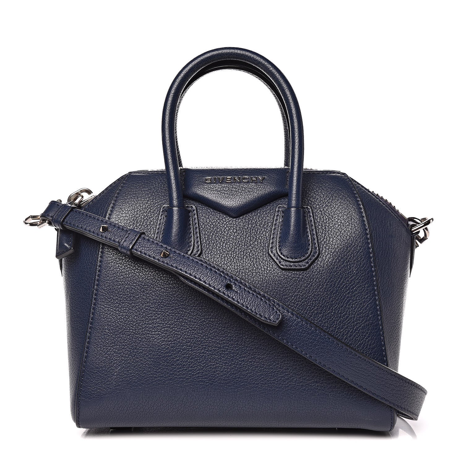 Givenchy Sugar Goatskin Mini Antigona Mineral Blue 1 of 9