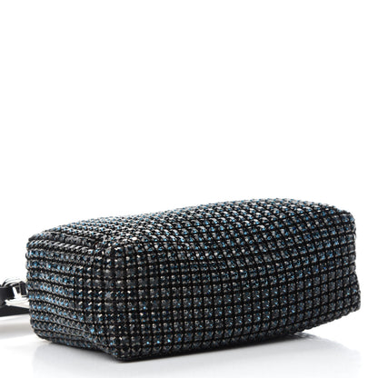 Alexander Wang Mesh Crystal Rhinestone Mini Heiress Pouch Navy 4 of 10