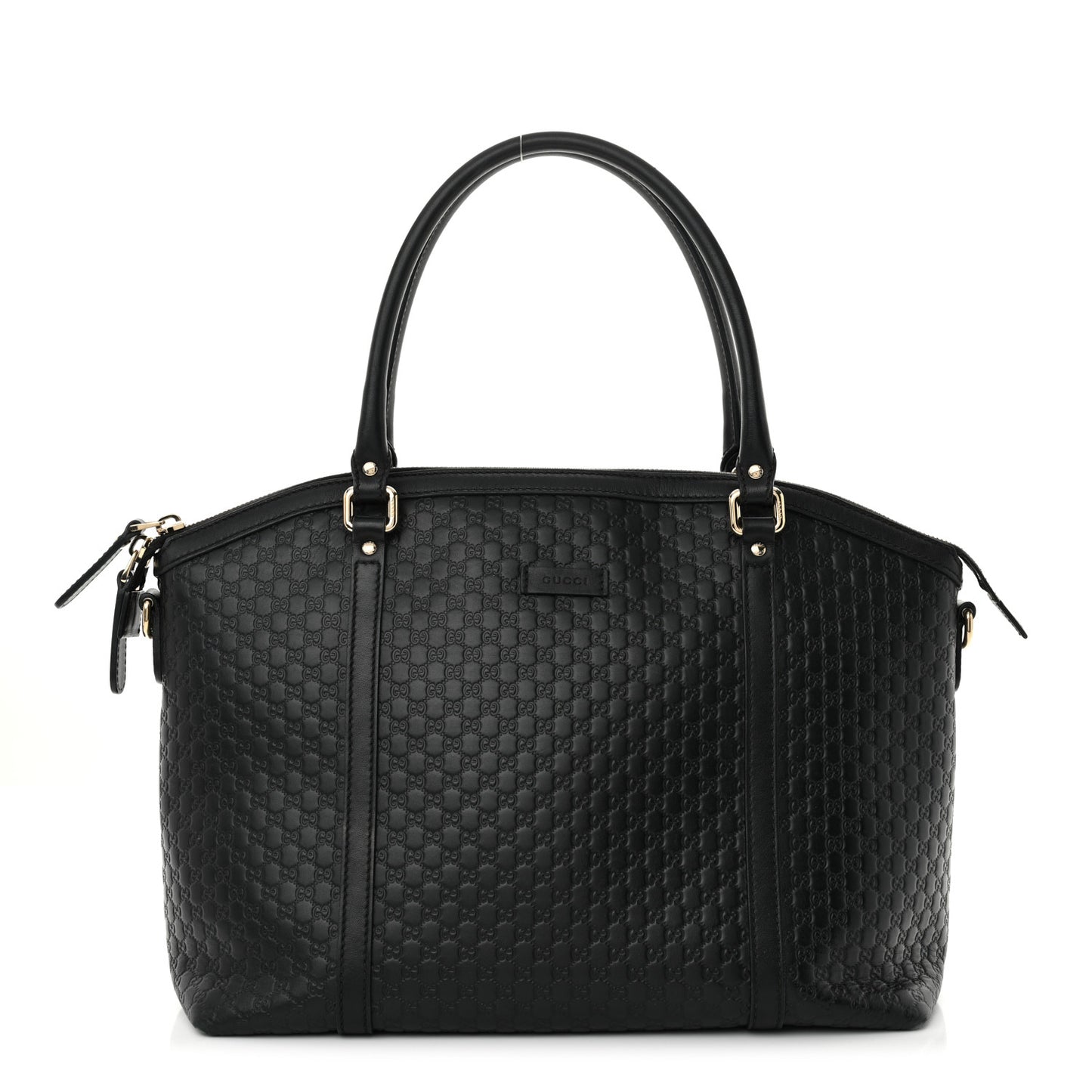Soft Microguccissima Dome Satchel Black
