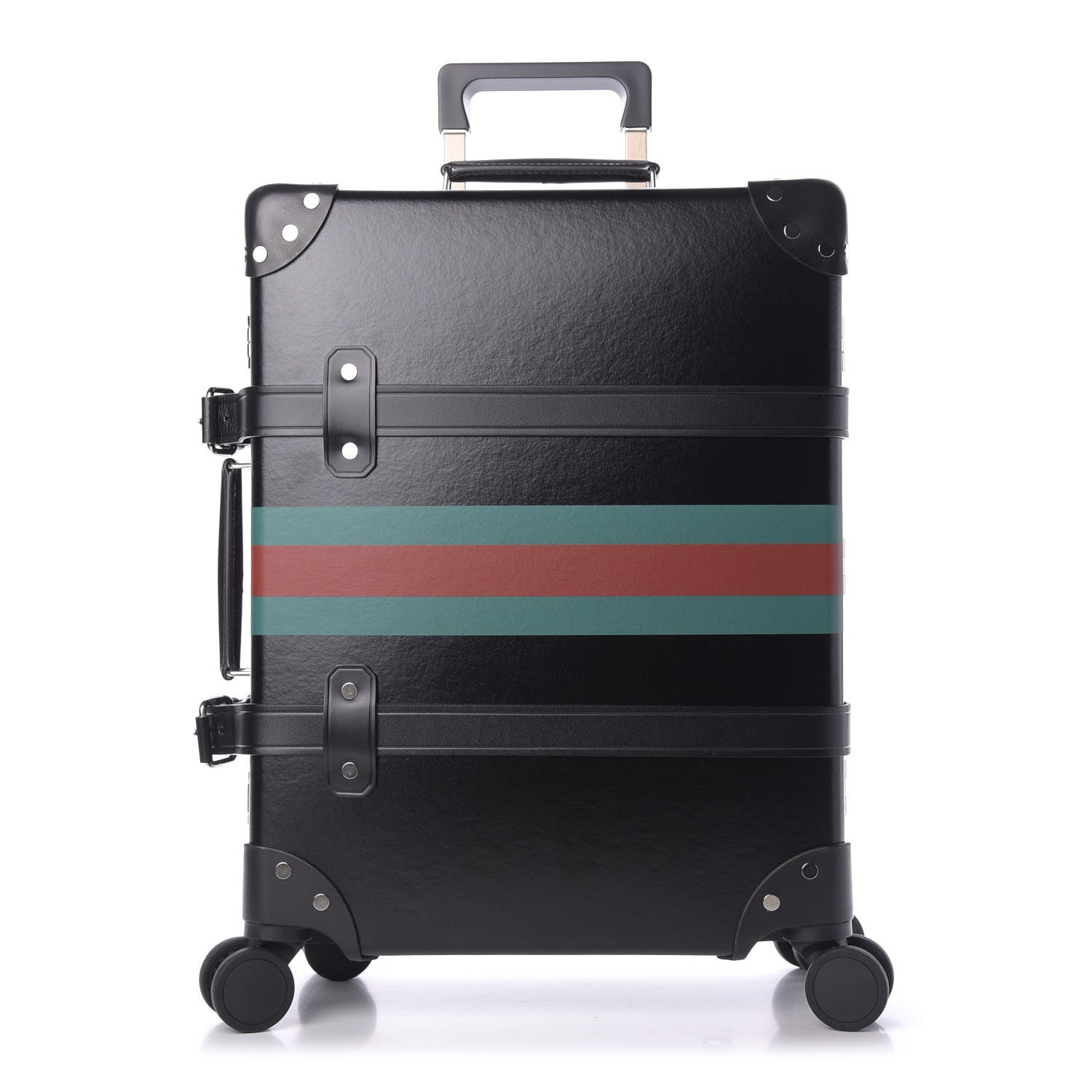 Gucci Calfskin Web Globe-Trotter Carry-On Black 1 of 9