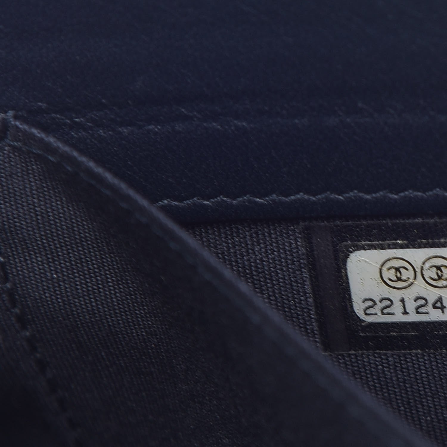 Chanel Denim Small Deauville Zipped Pouch Dark Blue 8 of 11