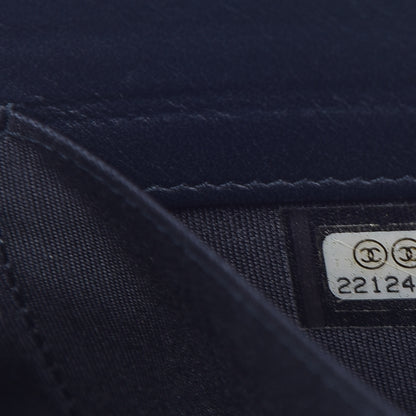 Chanel Denim Small Deauville Zipped Pouch Dark Blue 8 of 11