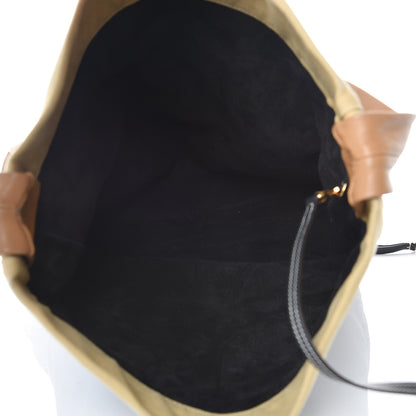 Celine Lambskin Calfskin Band Twisted Cabas Black 5 of 19