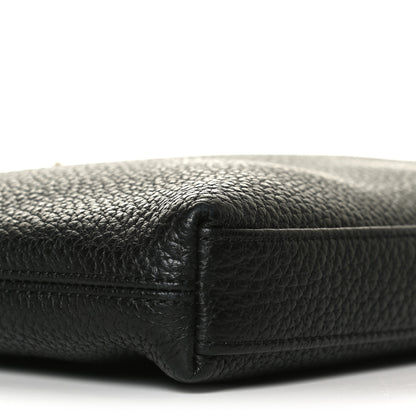 Versace Grained Calfskin Medusa Messenger Bag Black 8 of 13