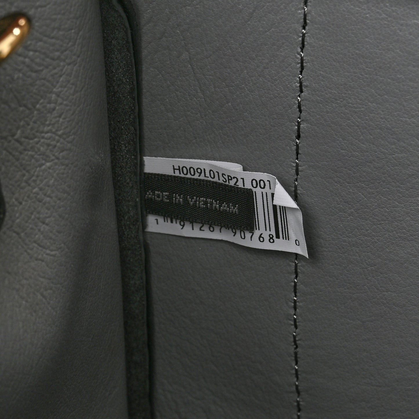 Grained Calfskin Small The Tote Bag Black