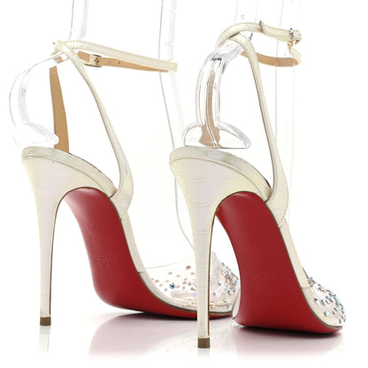 Christian Louboutin PVC Calf Alicoco Spikaqueen 100 Pumps 36.5 White 5 of 9