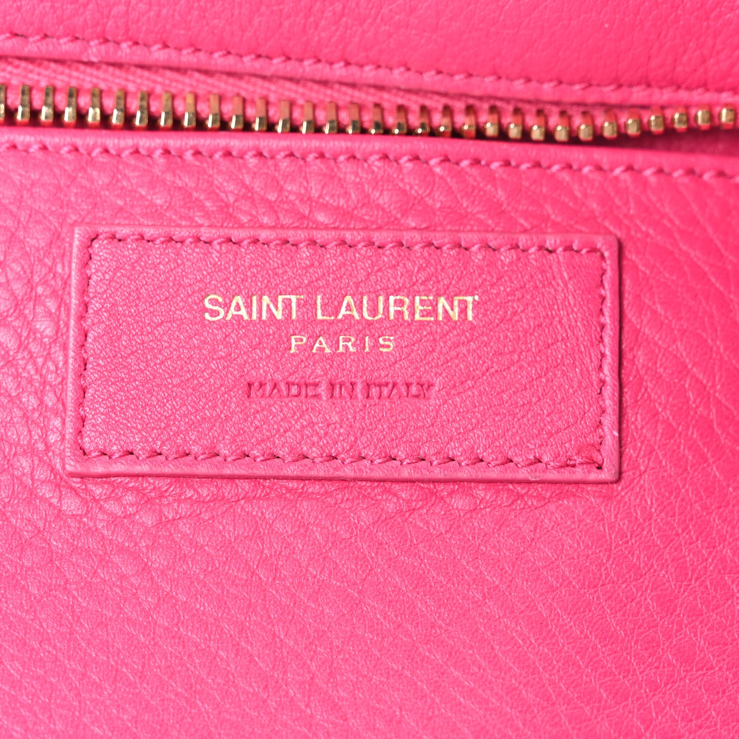 Calfskin Monogram Baby Cabas Fuchsia